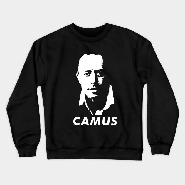 Albert Camus Crewneck Sweatshirt by TheSnowWatch